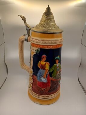 Vintage-gerz Large Lidded Bear Stein